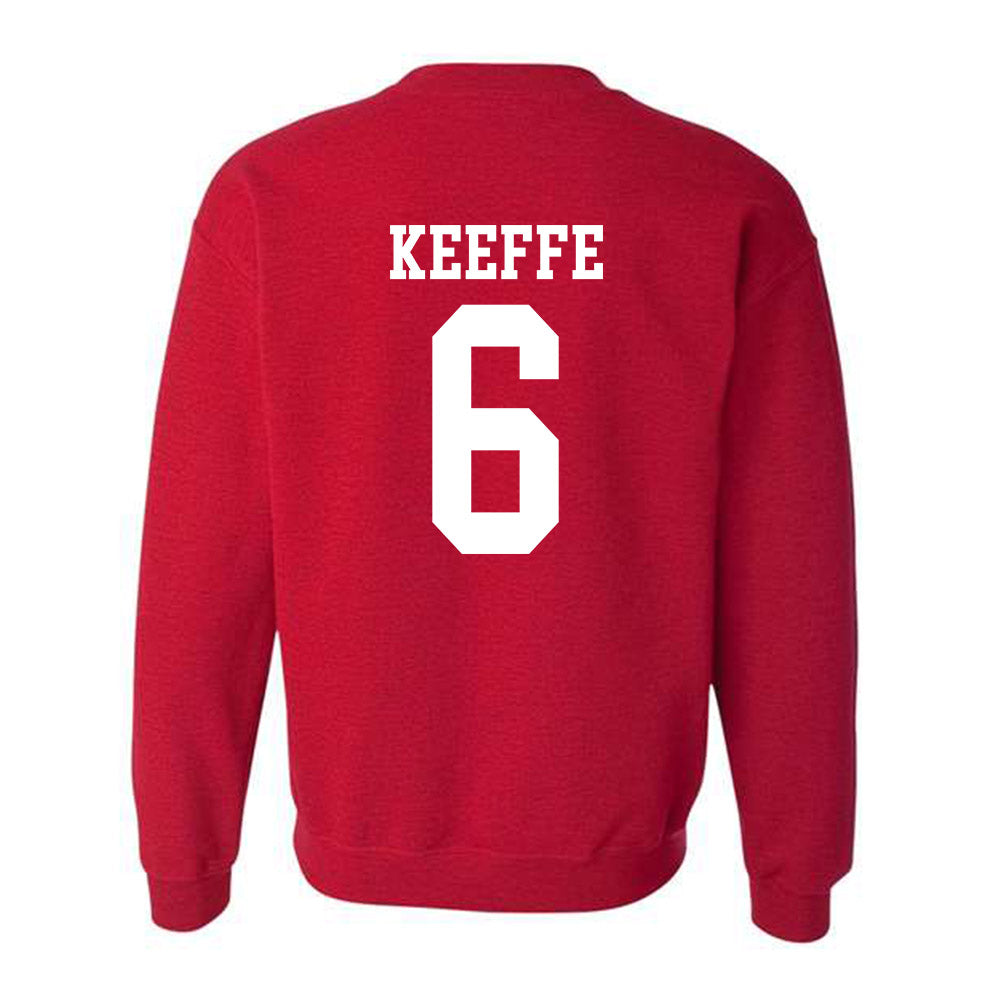 Oklahoma - NCAA Men's Basketball : Finley Keeffe - Classic Shersey Crewneck Sweatshirt-1