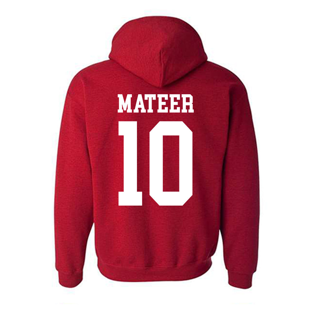 Oklahoma - NCAA Football : John Mateer - Classic Shersey Hooded Sweatshirt-1