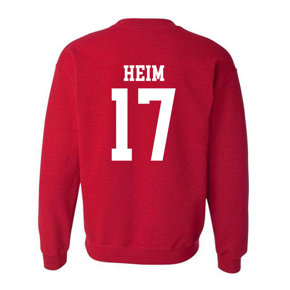 Oklahoma - NCAA Football : Taylor Heim - Classic Shersey Crewneck Sweatshirt-1