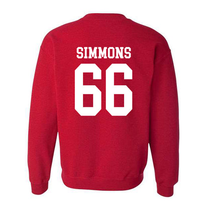 Oklahoma - NCAA Football : Derek Simmons - Classic Shersey Crewneck Sweatshirt-1