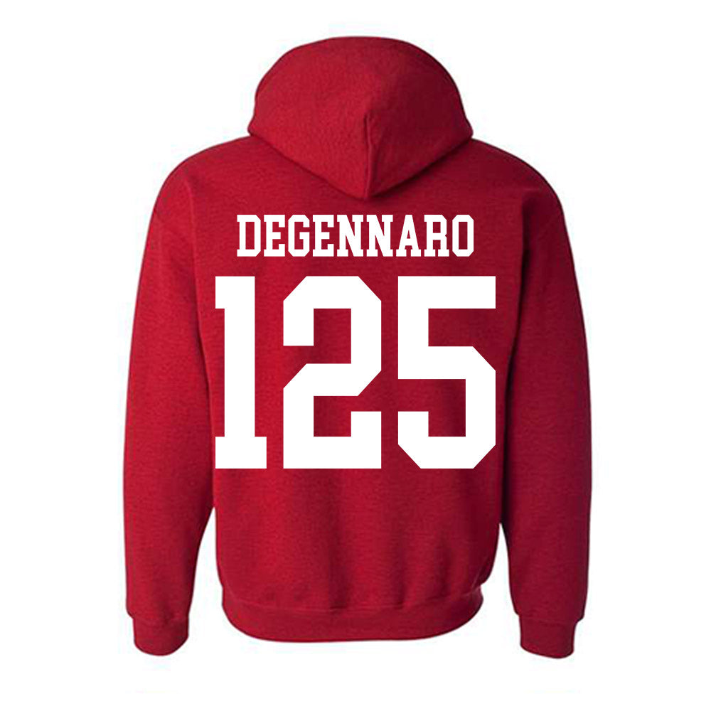 Oklahoma - NCAA Wrestling : Sebastian Degennaro - Classic Shersey Hooded Sweatshirt-1