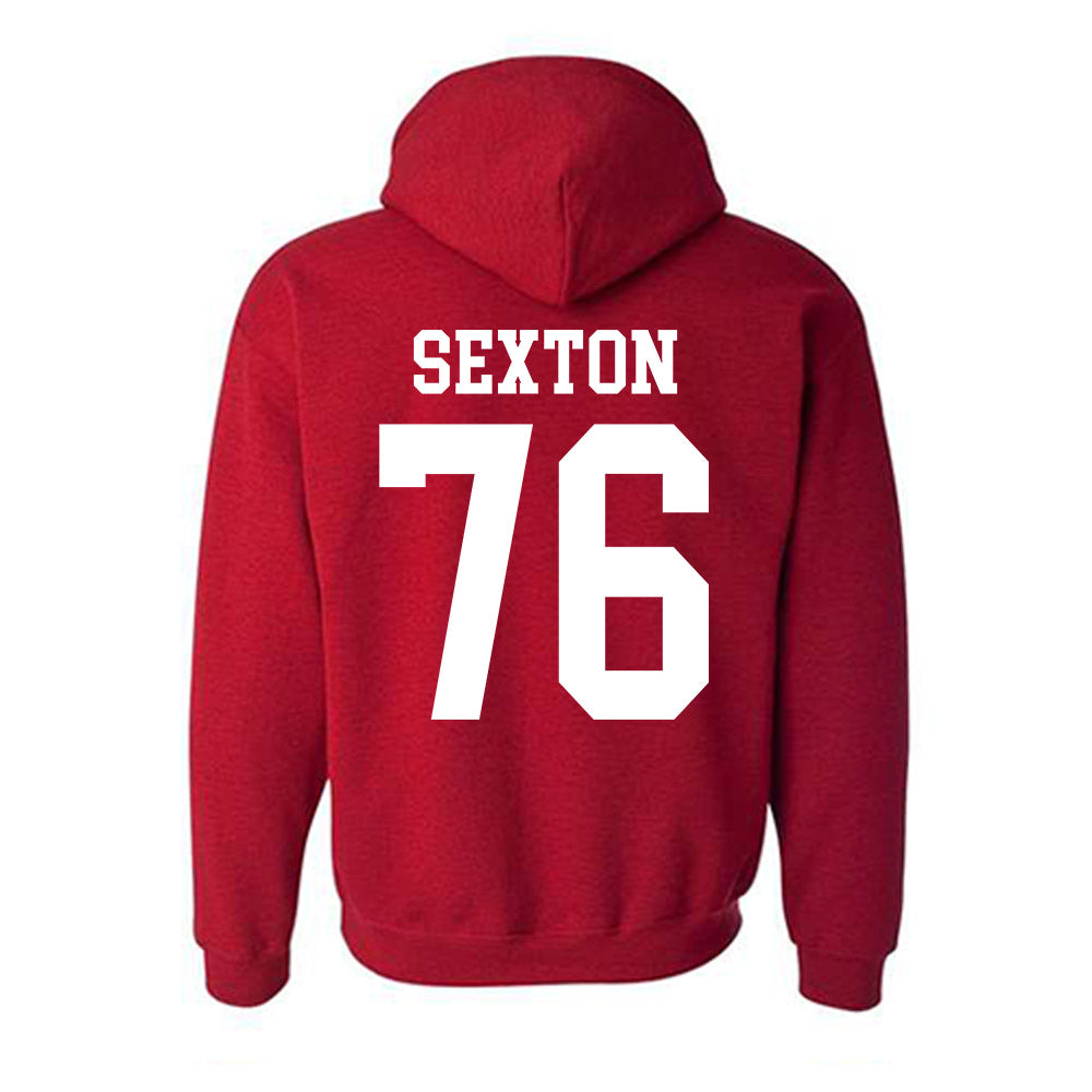 Oklahoma - NCAA Football : Jacob Sexton - Classic Shersey Hooded Sweatshirt-1