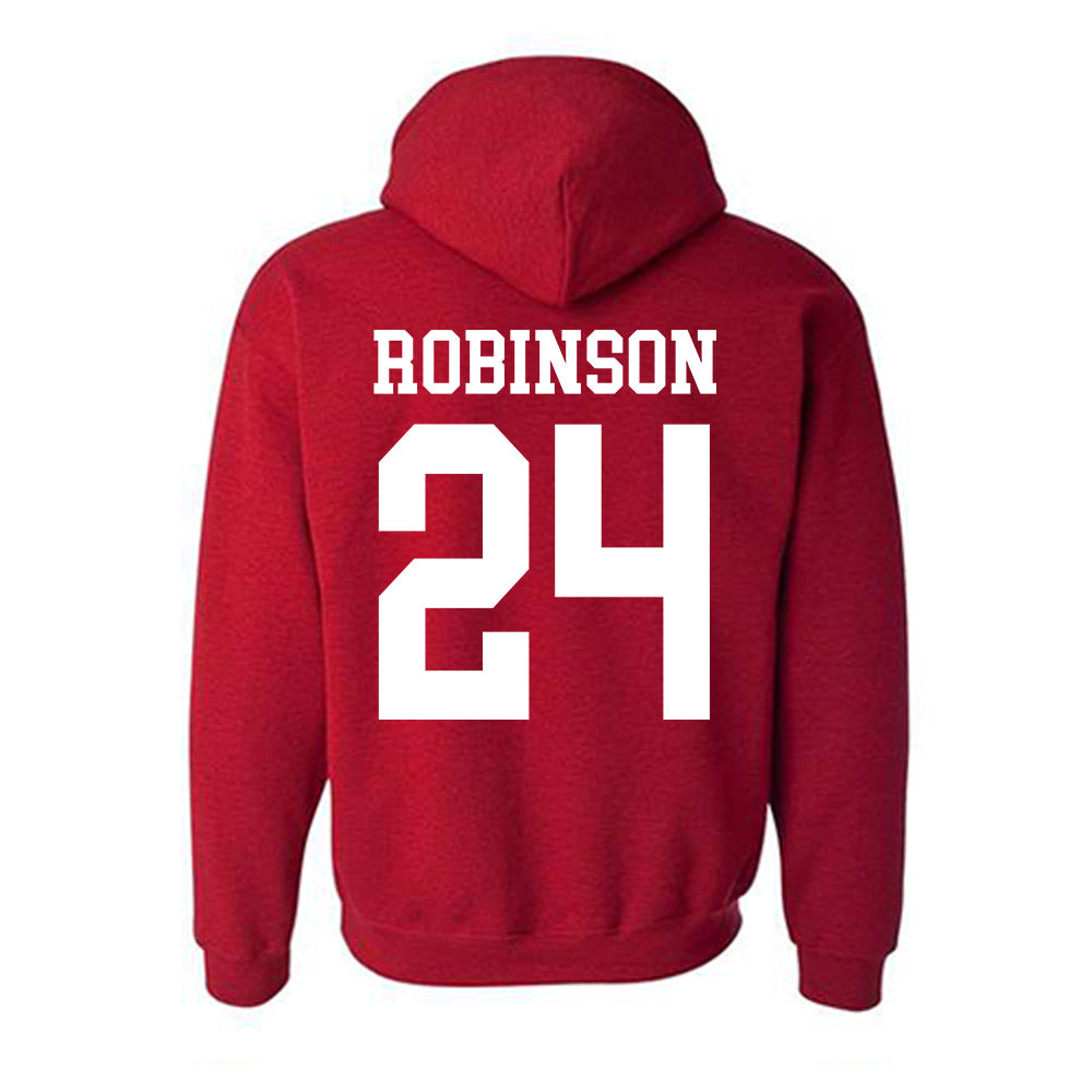 Oklahoma - NCAA Football : Xavier Robinson - Classic Shersey Hooded Sweatshirt-1