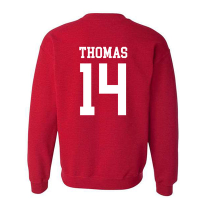 Oklahoma - NCAA Football : Elijah Thomas - Classic Shersey Crewneck Sweatshirt-1