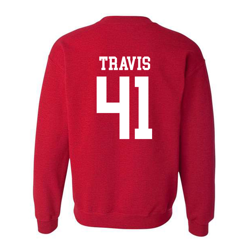 Oklahoma - NCAA Football : Barrett Travis - Classic Shersey Crewneck Sweatshirt-1