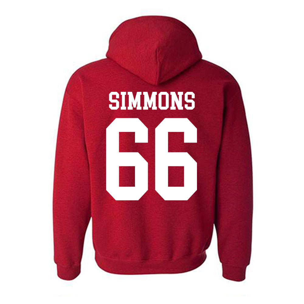 Oklahoma - NCAA Football : Derek Simmons - Classic Shersey Hooded Sweatshirt-1