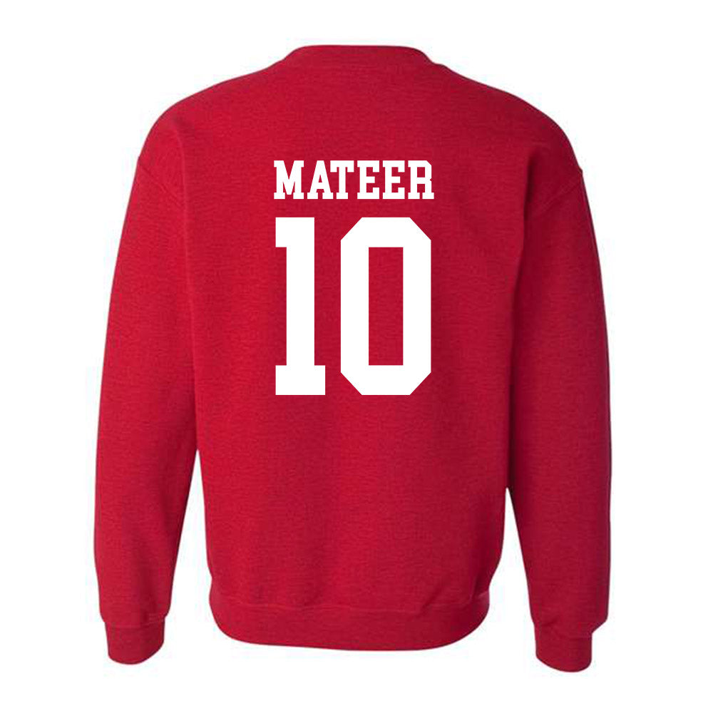Oklahoma - NCAA Football : John Mateer - Classic Shersey Crewneck Sweatshirt-1