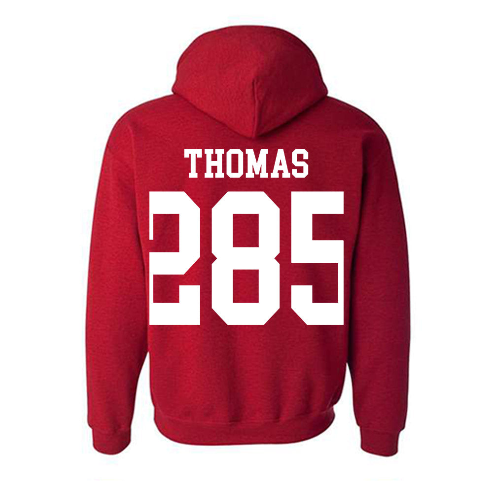 Oklahoma - NCAA Wrestling : Ricky Thomas - Classic Shersey Hooded Sweatshirt-1