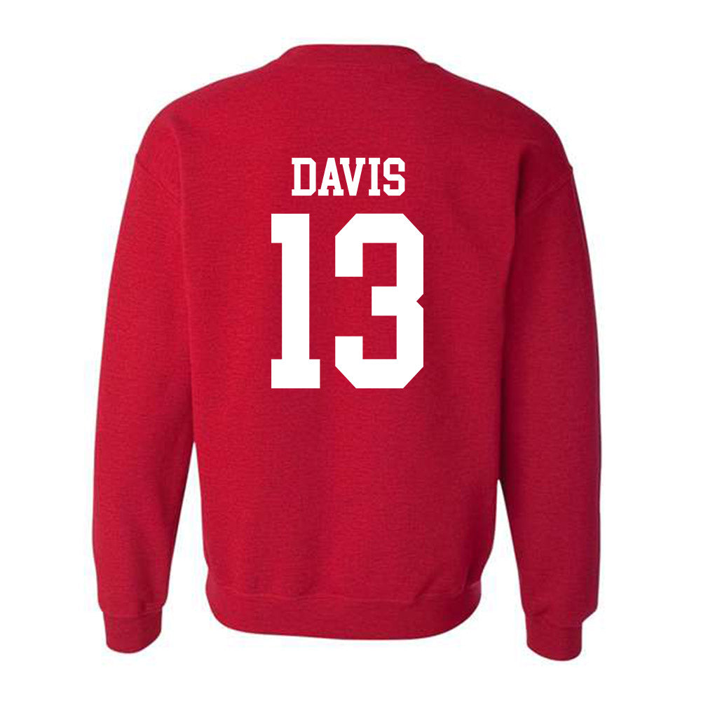 Oklahoma - NCAA Men's Basketball : Tae Davis - Classic Shersey Crewneck Sweatshirt-1