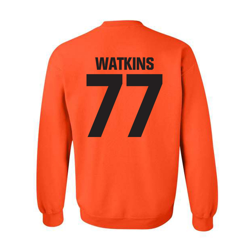 Oklahoma State - NCAA Baseball : Hunter Watkins - Classic Shersey Crewneck Sweatshirt-1