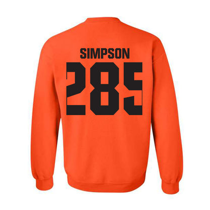 Oklahoma State - NCAA Wrestling : Hayden Simpson - Classic Shersey Crewneck Sweatshirt-1