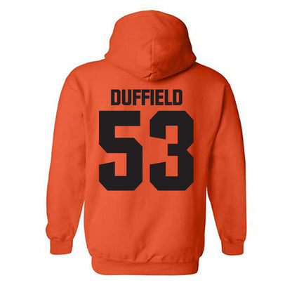 Oklahoma State - NCAA Football : Jaxson Duffield - Classic Shersey Hooded Sweatshirt-1