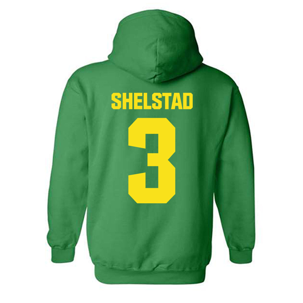 Oregon - NCAA Men's Basketball : Jackson Shelstad - Hooded Sweatshirt-1