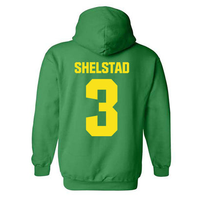 Oregon - NCAA Men's Basketball : Jackson Shelstad - Hooded Sweatshirt-1