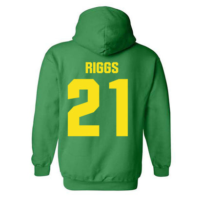 Oregon - NCAA Football : Da'Jaun Riggs - Hooded Sweatshirt-1