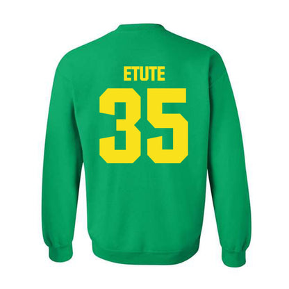 Oregon - NCAA Women's Basketball : Ehis Etute - Crewneck Sweatshirt-1