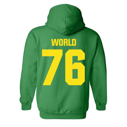 Oregon - NCAA Football : Isaiah World - Hooded Sweatshirt-1