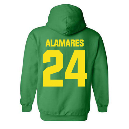 Oregon - NCAA Women's Soccer : Miya Alamares - Hooded Sweatshirt-1