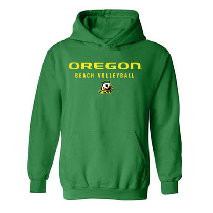 Oregon - NCAA Beach Volleyball : AJ Slojkowski - Hooded Sweatshirt-0