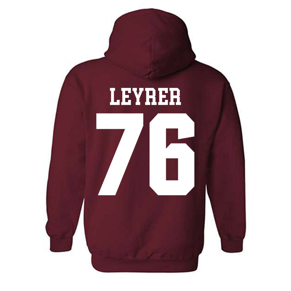 Stanford - NCAA Football : Jack Leyrer - Classic Shersey Hooded Sweatshirt-1