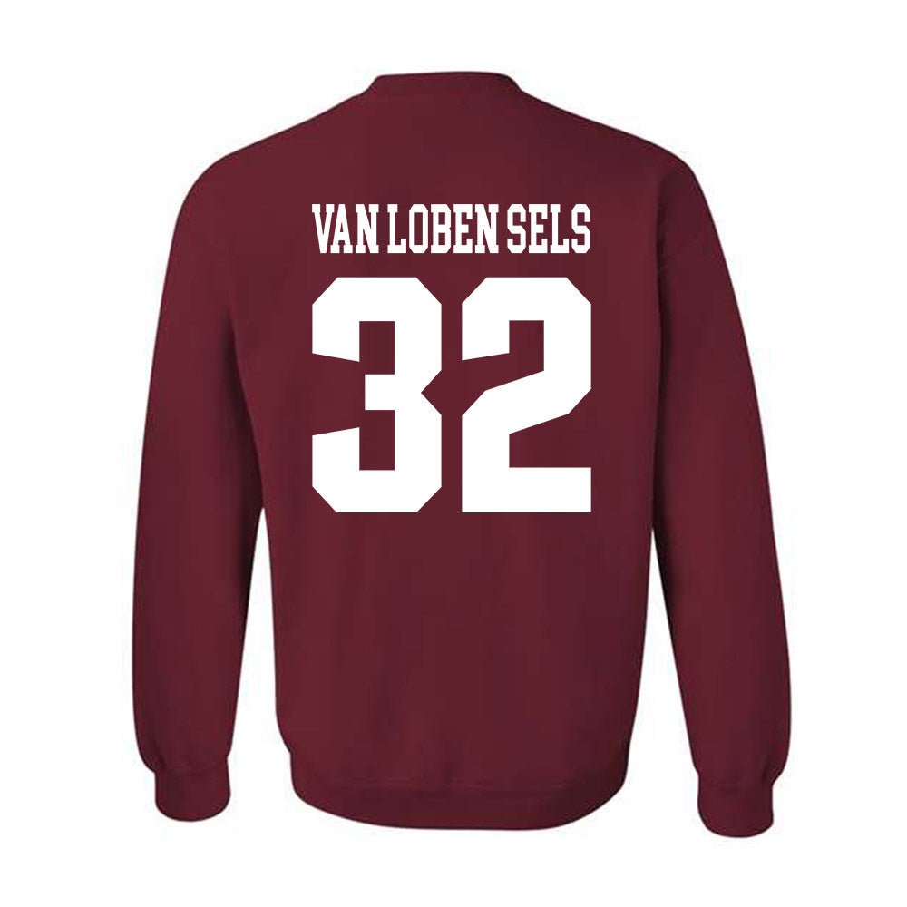 Stanford - NCAA Football : Owen van Loben Sels - Classic Shersey Crewneck Sweatshirt-1