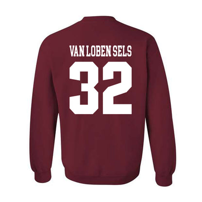 Stanford - NCAA Football : Owen van Loben Sels - Classic Shersey Crewneck Sweatshirt-1
