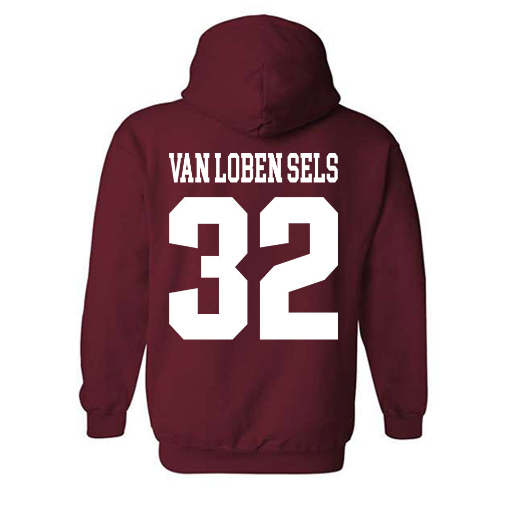 Stanford - NCAA Football : Owen van Loben Sels - Classic Shersey Hooded Sweatshirt-1