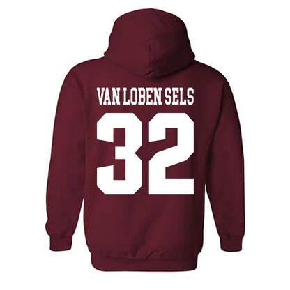 Stanford - NCAA Football : Owen van Loben Sels - Classic Shersey Hooded Sweatshirt-1