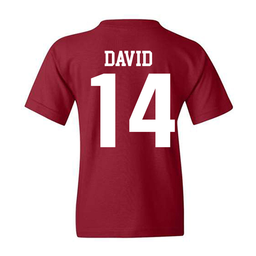 Stanford - NCAA Baseball : Sebastian David - Classic Shersey Youth T-Shirt-1