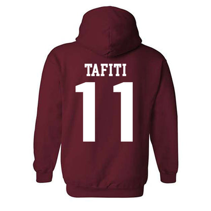 Stanford - NCAA Football : Tevarua Tafiti - Classic Shersey Hooded Sweatshirt-1