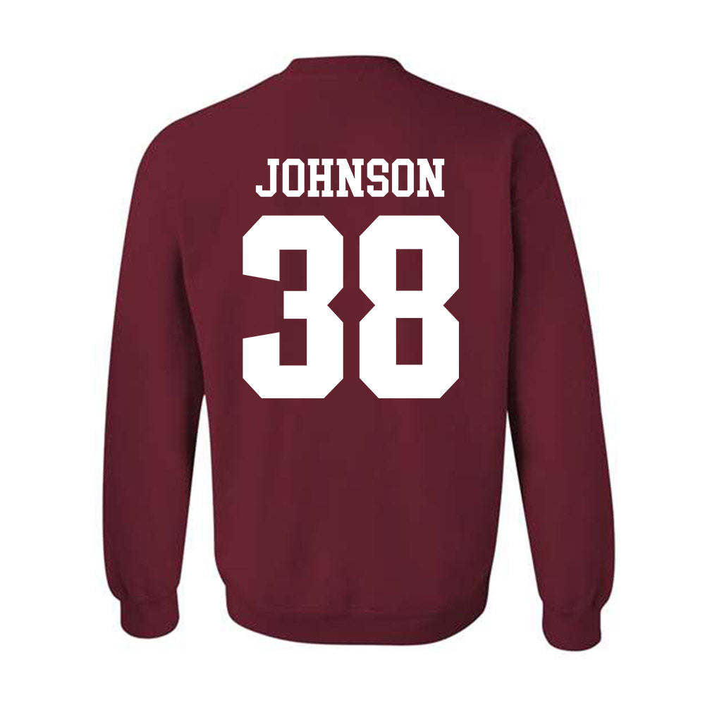 Stanford - NCAA Football : Zach Johnson - Classic Shersey Crewneck Sweatshirt-1