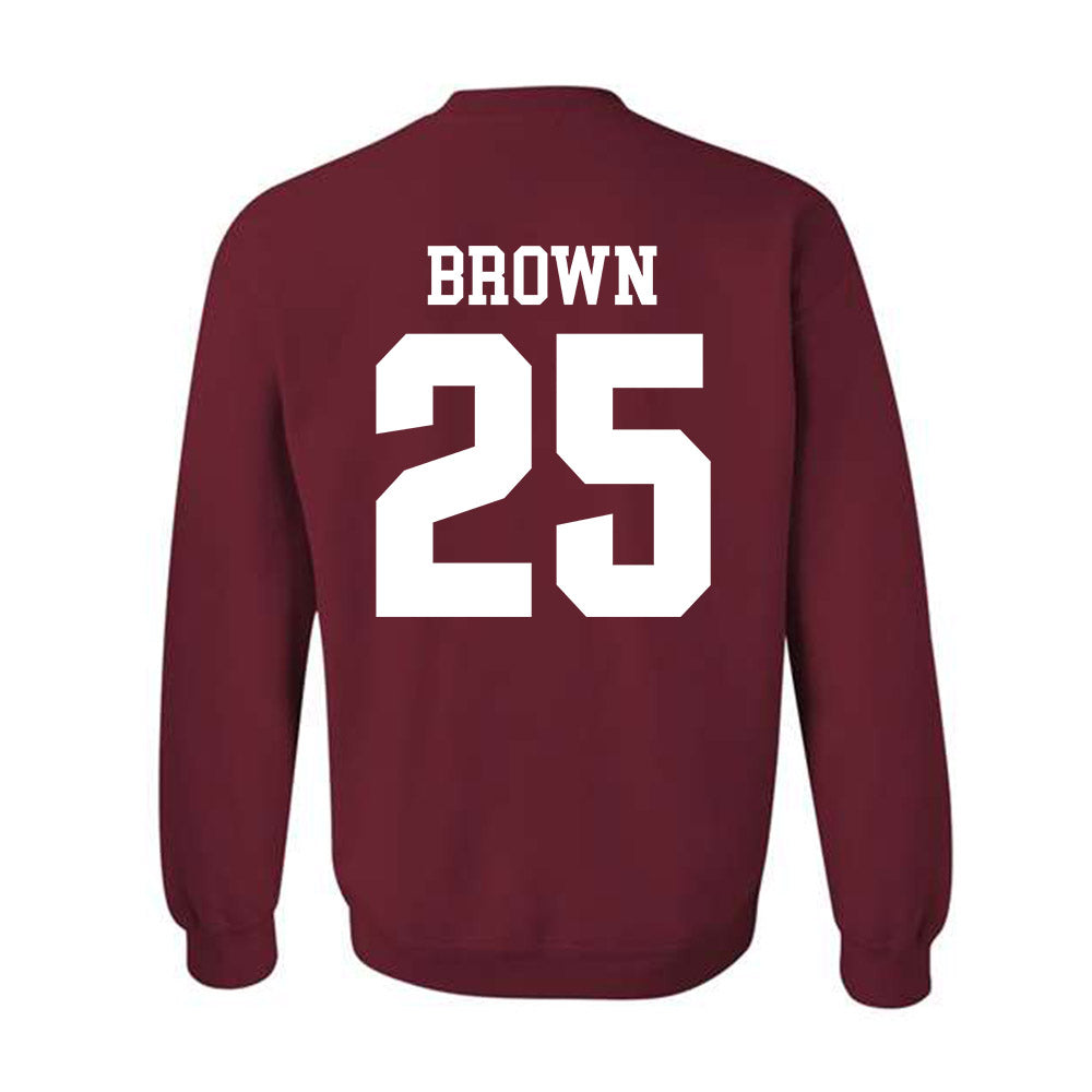 Stanford - NCAA Football : Marcus Brown - Classic Shersey Crewneck Sweatshirt-1