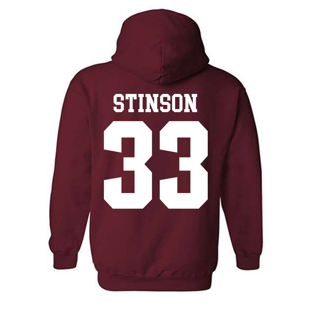 Stanford - NCAA Men's Basketball : Evan Stinson - Classic Shersey Hooded Sweatshirt-1