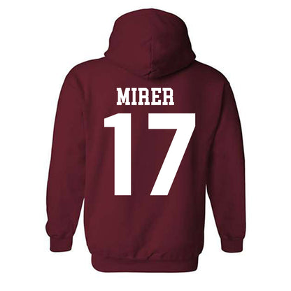 Stanford - NCAA Football : Charlie Mirer - Classic Shersey Hooded Sweatshirt-1