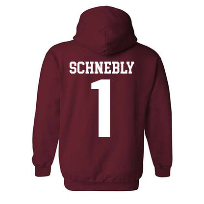 Stanford - NCAA Men's Soccer : Rowan Schnebly - Classic Shersey Hooded Sweatshirt-1