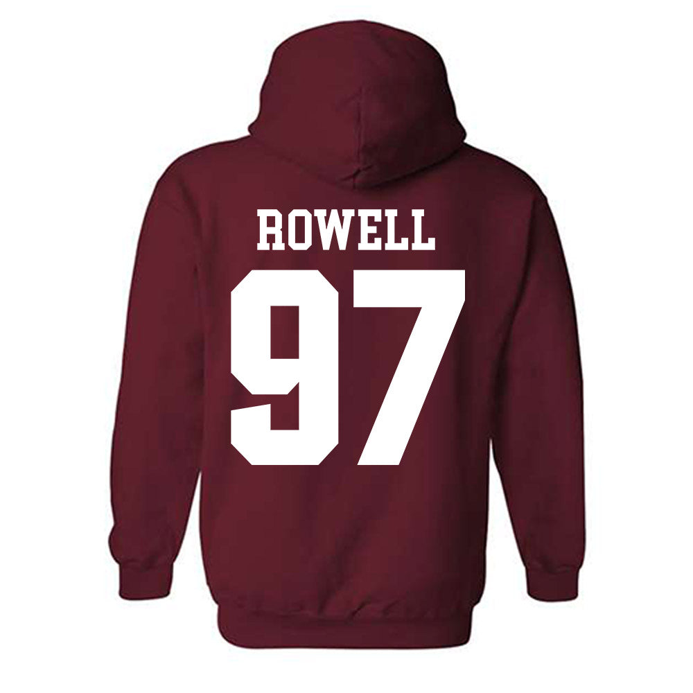 Stanford - NCAA Football : Zach Rowell - Classic Shersey Hooded Sweatshirt-1