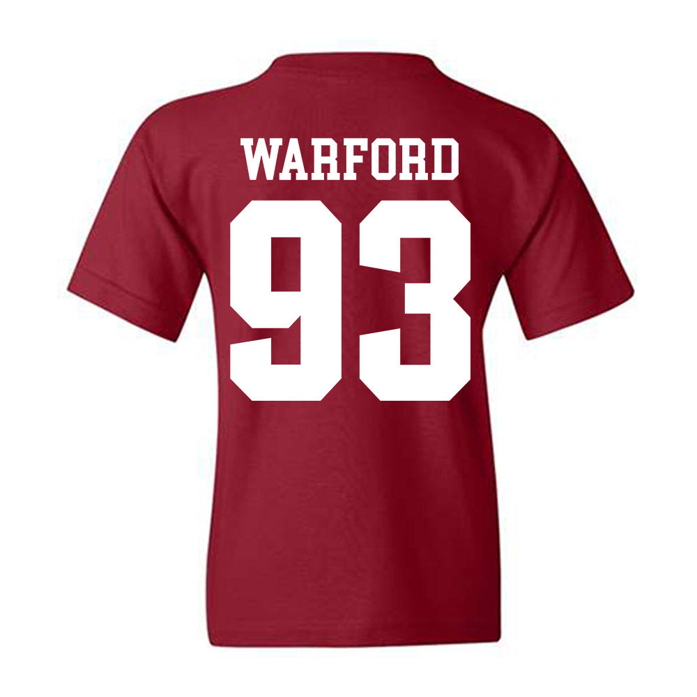 Stanford - NCAA Football : Peyton Warford - Classic Shersey Youth T-Shirt-1