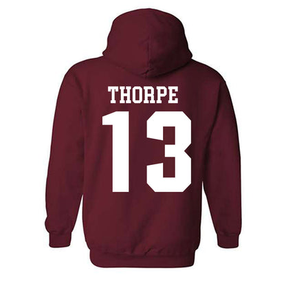 Stanford - NCAA Football : Liam Thorpe - Classic Shersey Hooded Sweatshirt-1