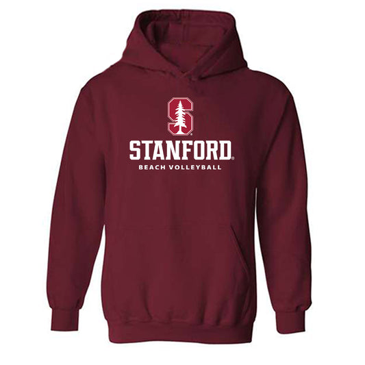 Stanford - NCAA Beach Volleyball : Clara Stowell - Classic Shersey Hooded Sweatshirt-0