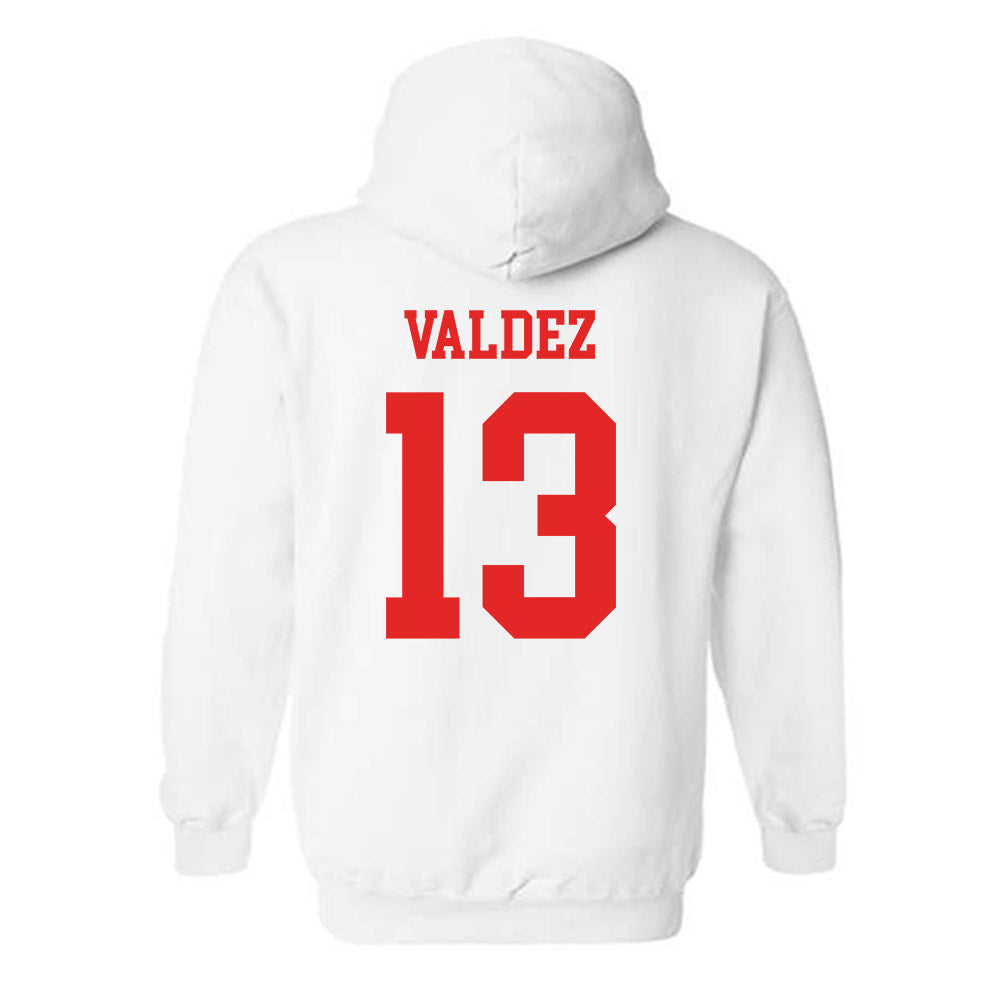 Texas Tech - NCAA Softball : Victoria Valdez - Classic Shersey Hooded Sweatshirt-1