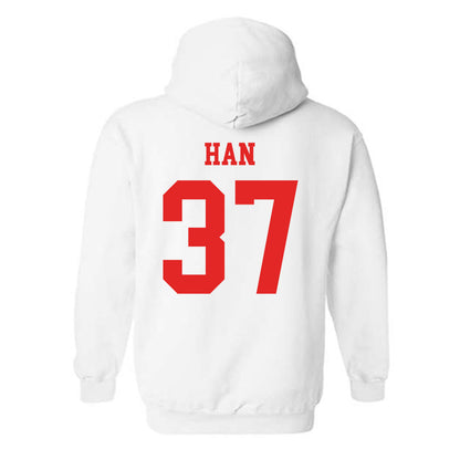 Texas Tech - NCAA Baseball : Heeryun Han - Classic Shersey Hooded Sweatshirt-1