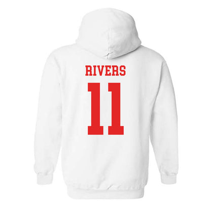 Texas Tech - NCAA Baseball : Davis Rivers - Classic Shersey Hooded Sweatshirt-1