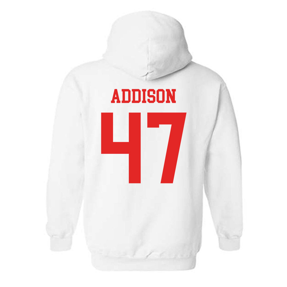 Texas Tech - NCAA Baseball : Logan Addison - Classic Shersey Hooded Sweatshirt-1