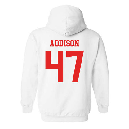 Texas Tech - NCAA Baseball : Logan Addison - Classic Shersey Hooded Sweatshirt-1