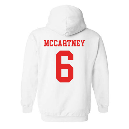 Texas Tech - NCAA Women's Soccer : Emilie McCartney - Classic Shersey Hooded Sweatshirt-1