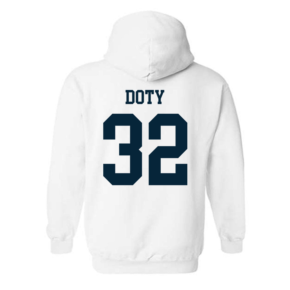 Utah State - NCAA Football : Charger Doty - Classic Shersey Hooded Sweatshirt-1