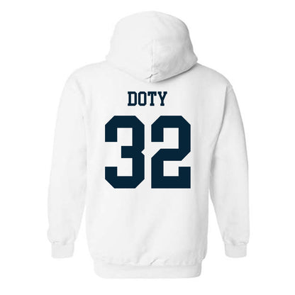 Utah State - NCAA Football : Charger Doty - Classic Shersey Hooded Sweatshirt-1