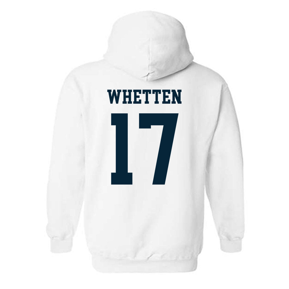 Utah State - NCAA Baseball : Davis Whetten - Classic Shersey Hooded Sweatshirt-1