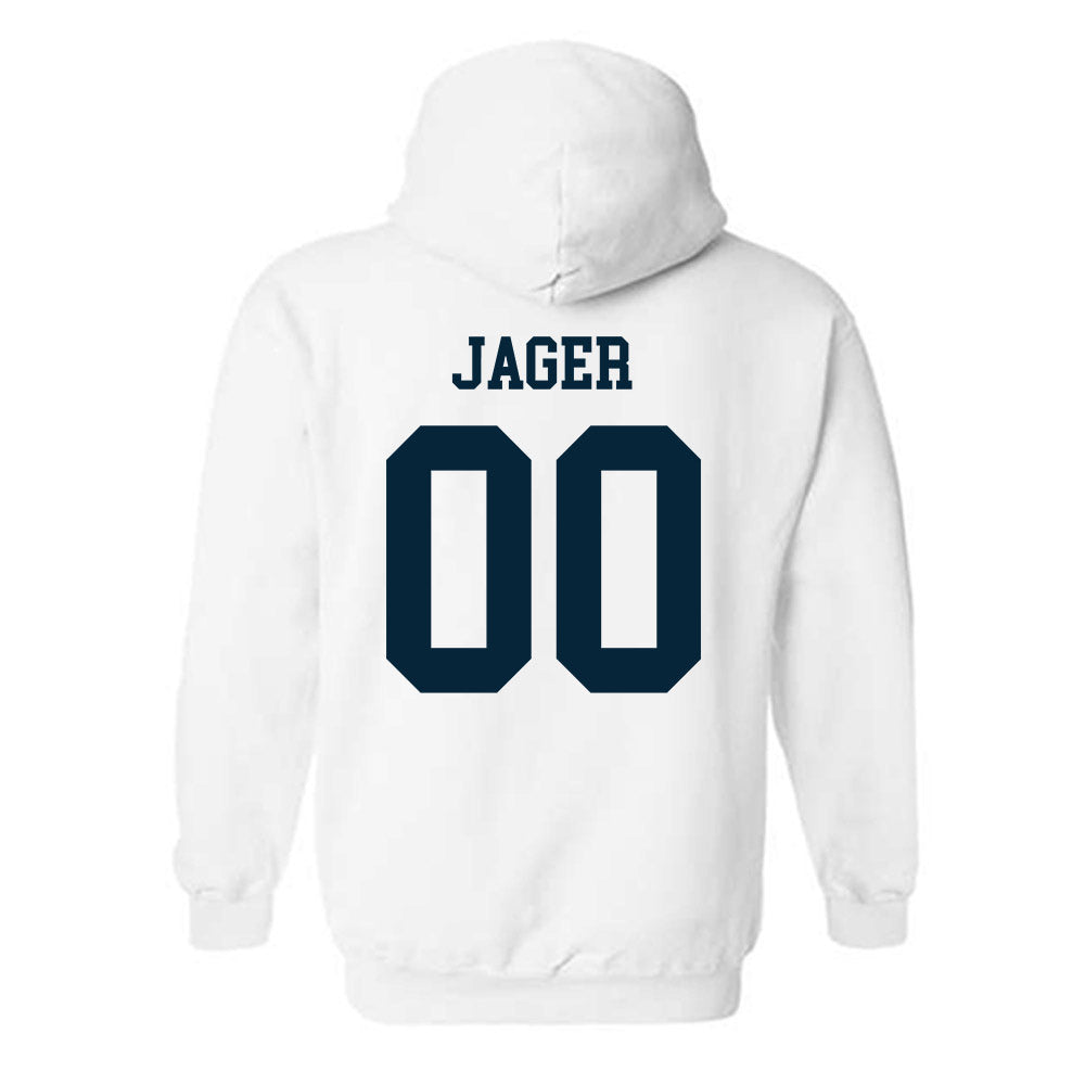 Utah State - NCAA Football : Abe Jager - Classic Shersey Hooded Sweatshirt-1