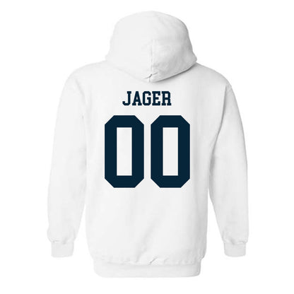 Utah State - NCAA Football : Abe Jager - Classic Shersey Hooded Sweatshirt-1
